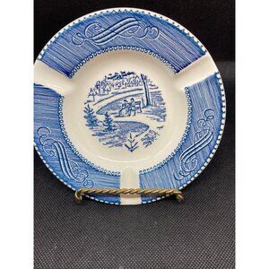 Currier & Ives Ashtray Park Bench